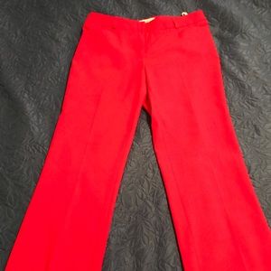 Red Calvin Klein dress pants